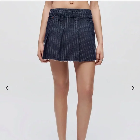 Re/Done TENNIS WRAP SKIRT - Picture 2 of 5